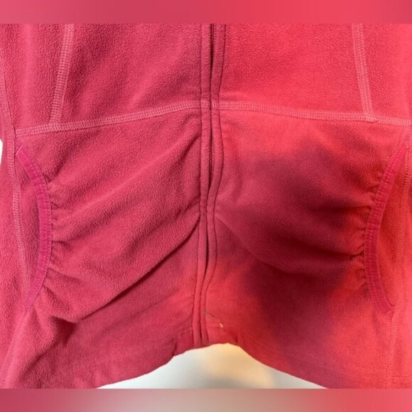 The North Face Women’s TKA 100 Fleece Full-Zip Hoodie Jacket Sz S Pink Red - Picture 3 of 11